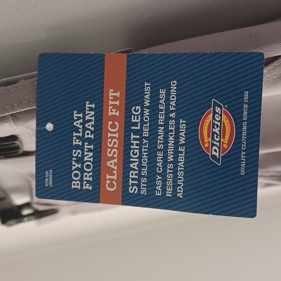 DICKIES pants for boys. "Straight Leg" pants w/ reinforced knees. 14 Husky.  NWT - Picture 13 of 15